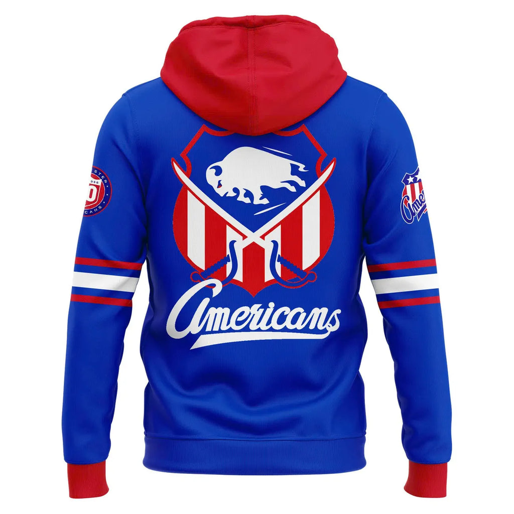 Rochester Americans 1980's Throwback Hoodie - LeagueLockerGear