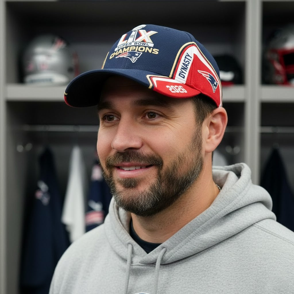 New England Patriots Super Bowl LX Champions 2026 Dynasty Cap - LeagueLockerGear