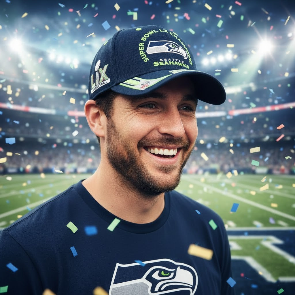 Seattle Seahawks Super Bowl LX Champions 2026 Cap - LeagueLockerGear