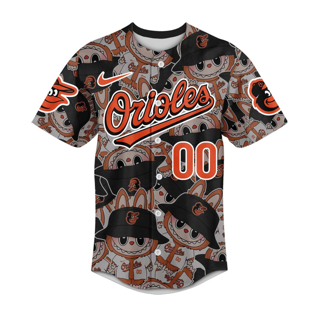 Baltimore Orioles Labubu X MLB Custom Baseball Jersey - LeagueLockerGear