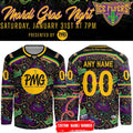 Pensacola Ice Flyers Mardi Gras Night Hockey Jersey - LeagueLockerGear