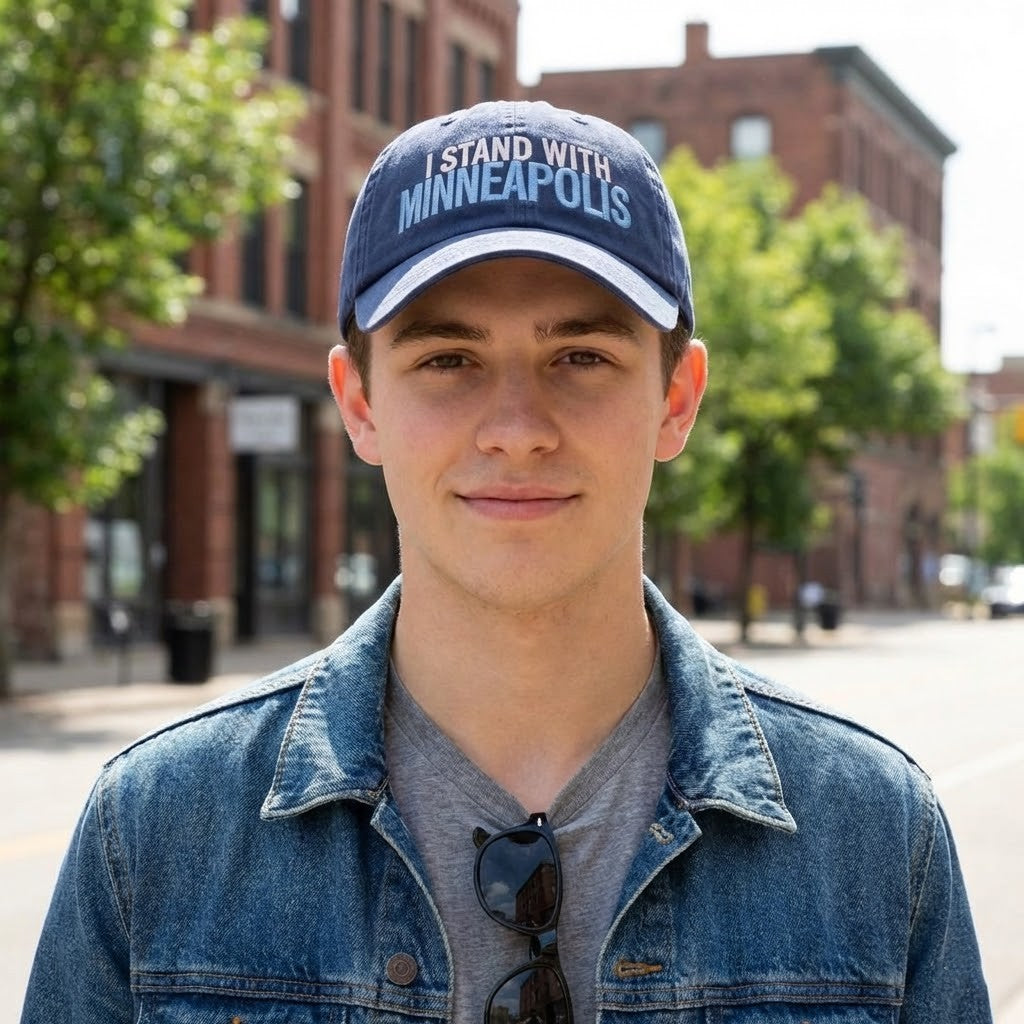 I Stand With Minneapolis Baseball Cap - LeagueLockerGear