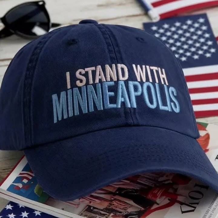 I Stand With Minneapolis Baseball Cap - LeagueLockerGear