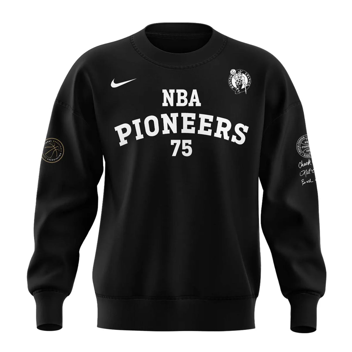 Boston Celtics NBA Pioneers 75 Cooper Clifton Lloyd Sweatshirt - LeagueLockerGear