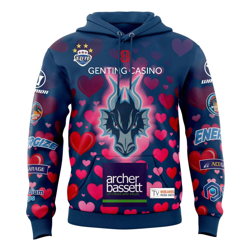 Coventry Blaze Valentine's 2026 3D Hoodie and Cap - LeagueLockerGear