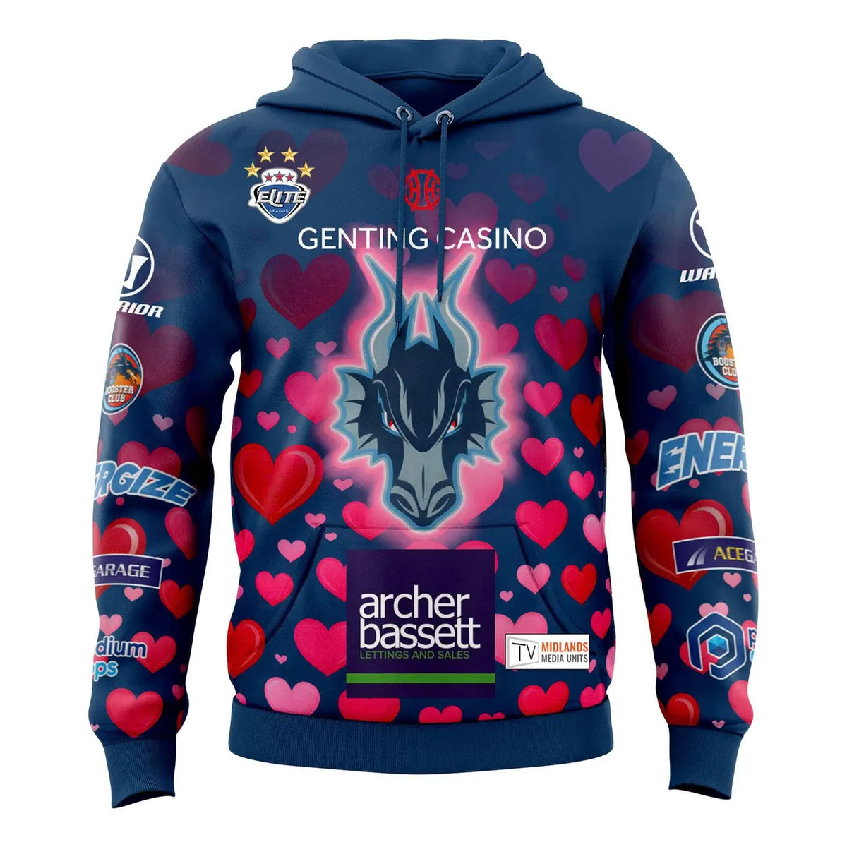 Coventry Blaze Valentine's 2026 3D Hoodie and Cap - LeagueLockerGear