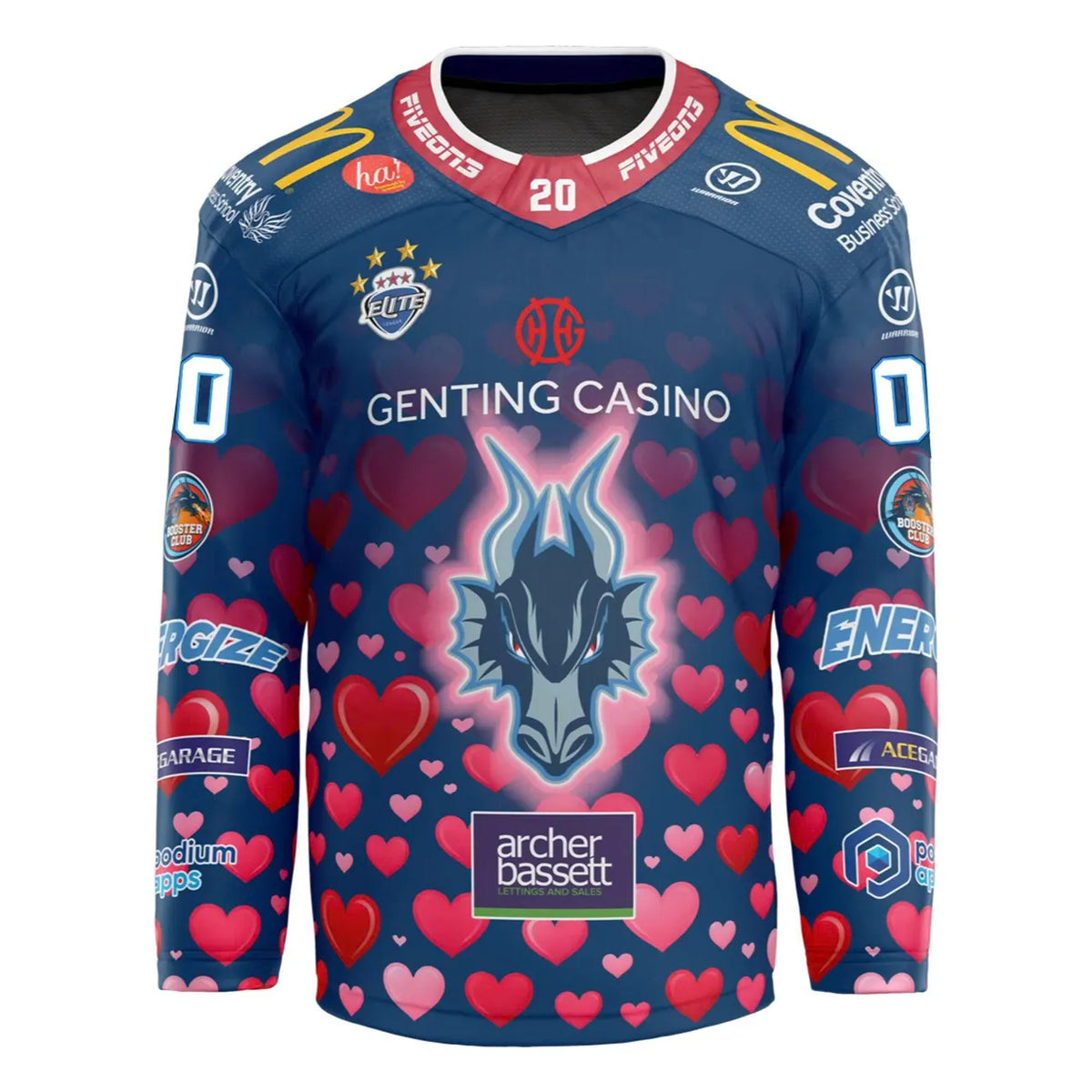 Coventry Blaze Valentine's 2026 Custom Hockey Jersey - LeagueLockerGear