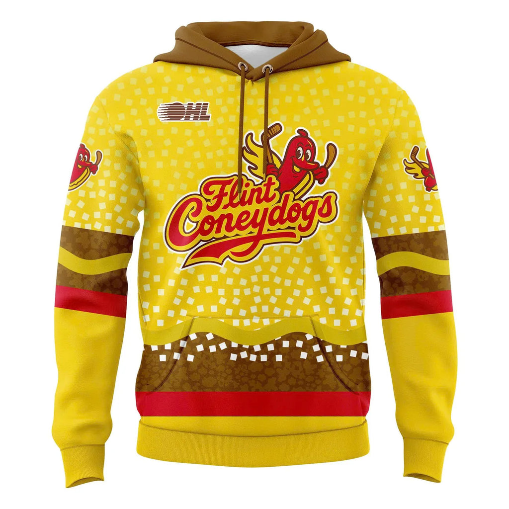 Flint Firebirds Coneydogs 3D Hoodie - LeagueLockerGear