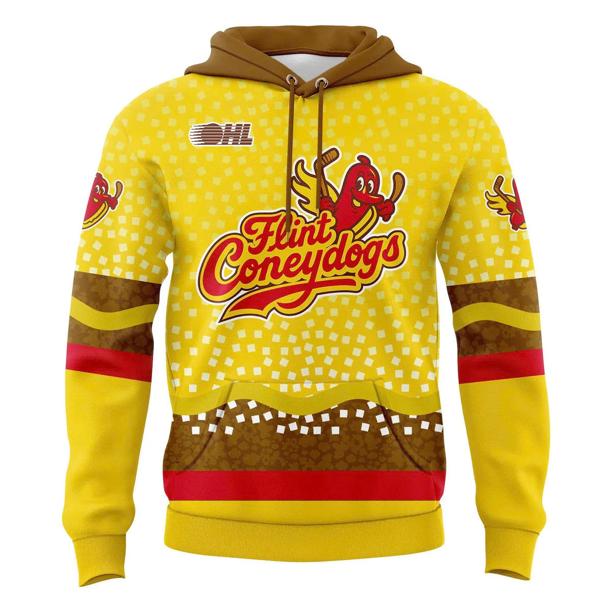 Flint Firebirds Coneydogs 3D Hoodie - LeagueLockerGear