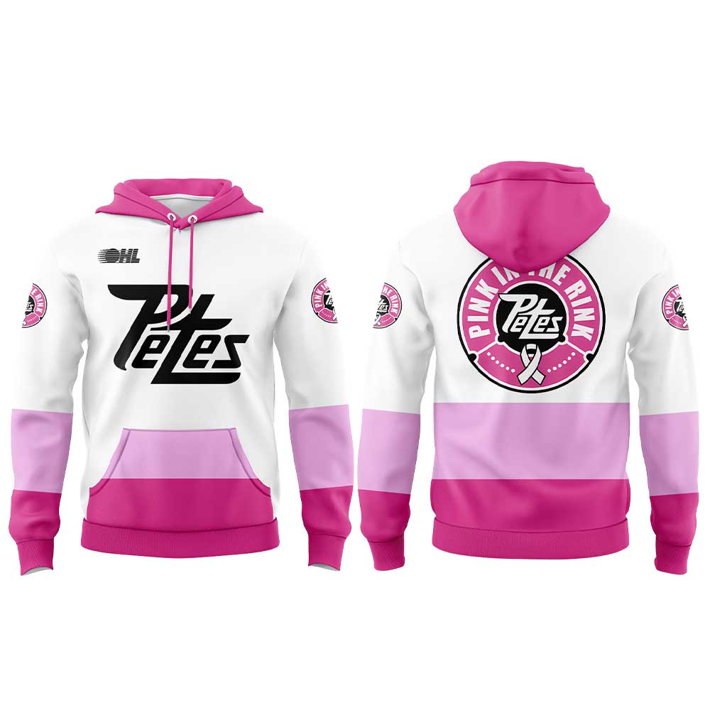 Peterborough Petes Pink In The Rink Hoodie - LeagueLockerGear