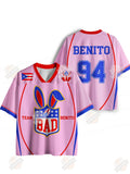 Bad Bunny Team Benito Pink Football Jersey - LeagueLockerGear