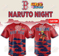Boston Red Sox Naruto Night Custom Baseball Jersey - LeagueLockerGear