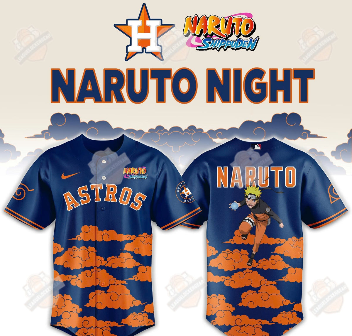 Houston Astros Naruto Night Baseball Jersey - LeagueLockerGear