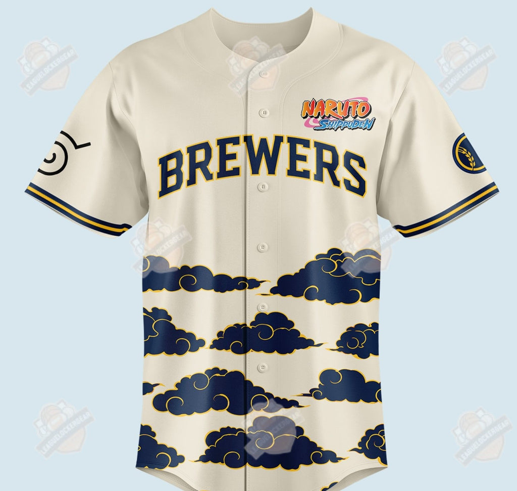 Milwaukee Brewers Naruto Night Baseball Jersey - LeagueLockerGear