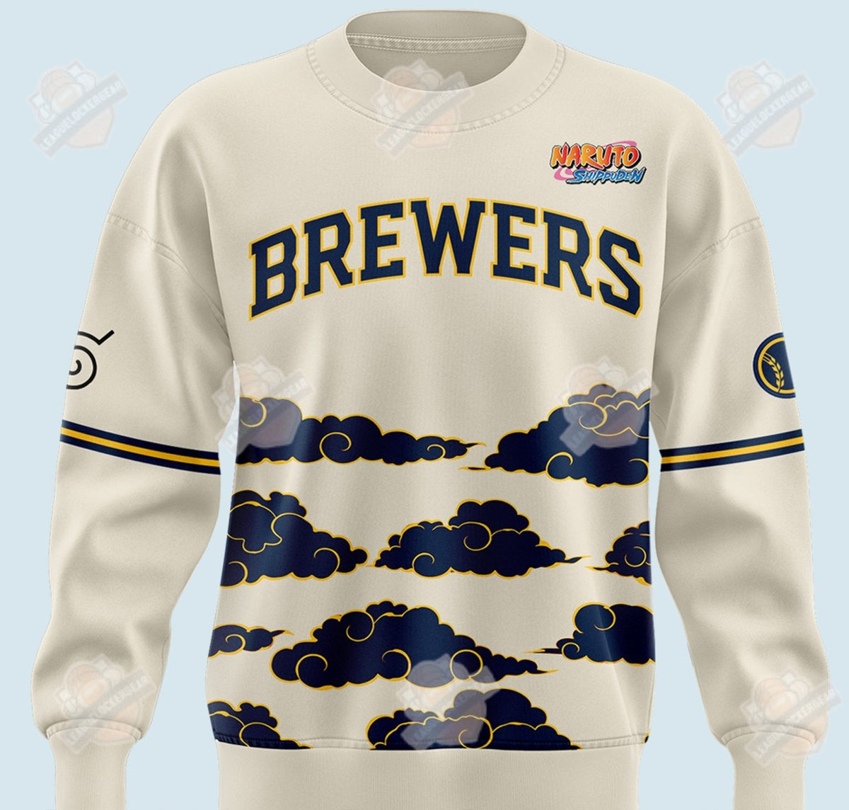 Milwaukee Brewers Naruto Night Sweatshirt - LeagueLockerGear