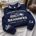 Seattle Seahawks Super Bowl LX Champions Quarter-Zip Sweatshirt - LeagueLockerGear