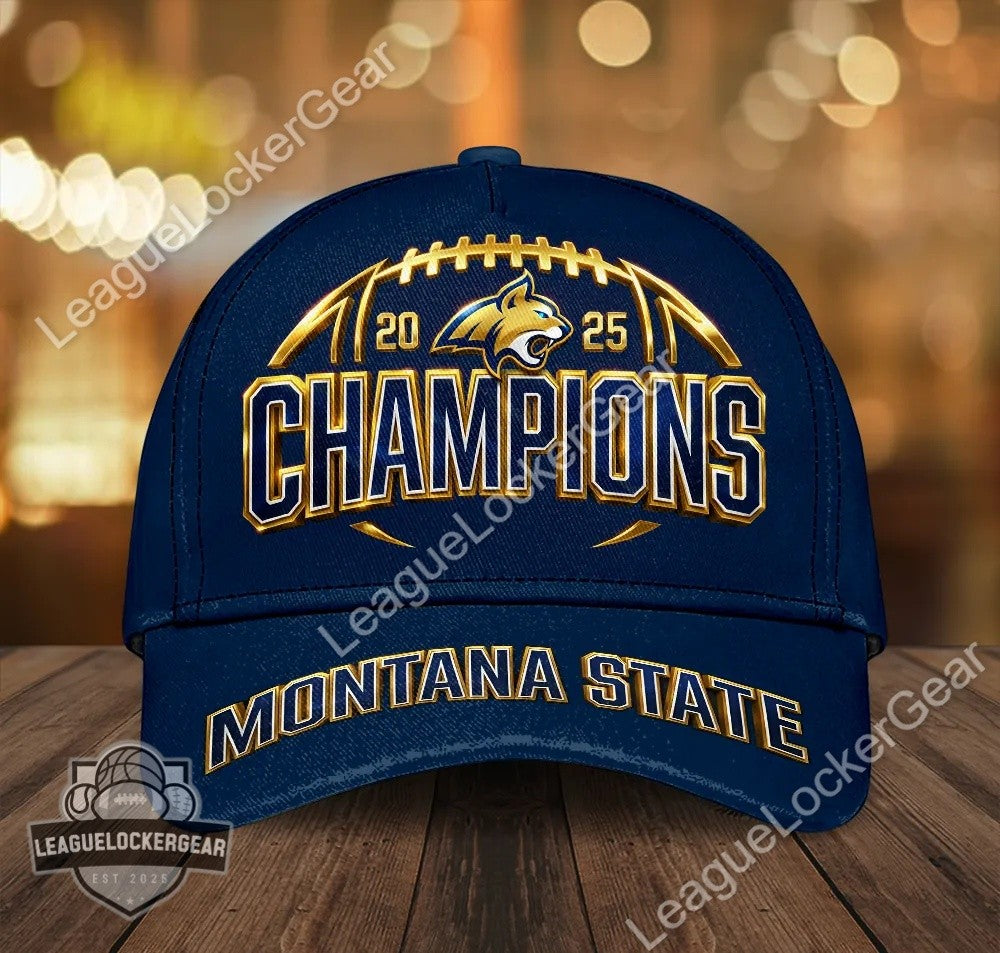 Montana State Bobcats 2025 Football Champions Cap - LeagueLockerGear
