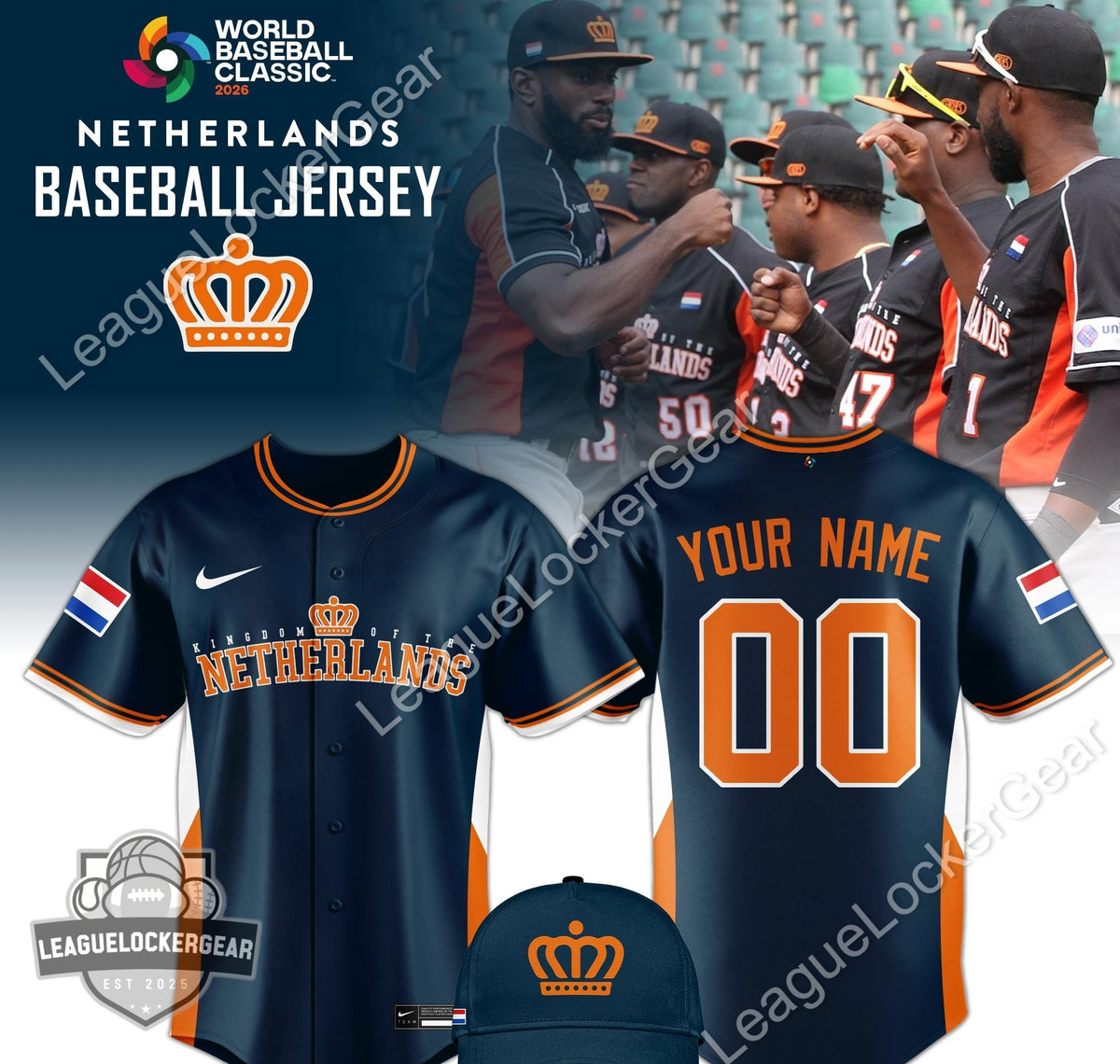 Netherlands World Baseball Classic 2026 Baseball Jersey - LeagueLockerGear