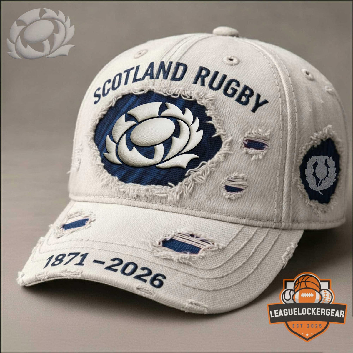 Scotland Rugby 1871-2026 Distressed Cap - LeagueLockerGear