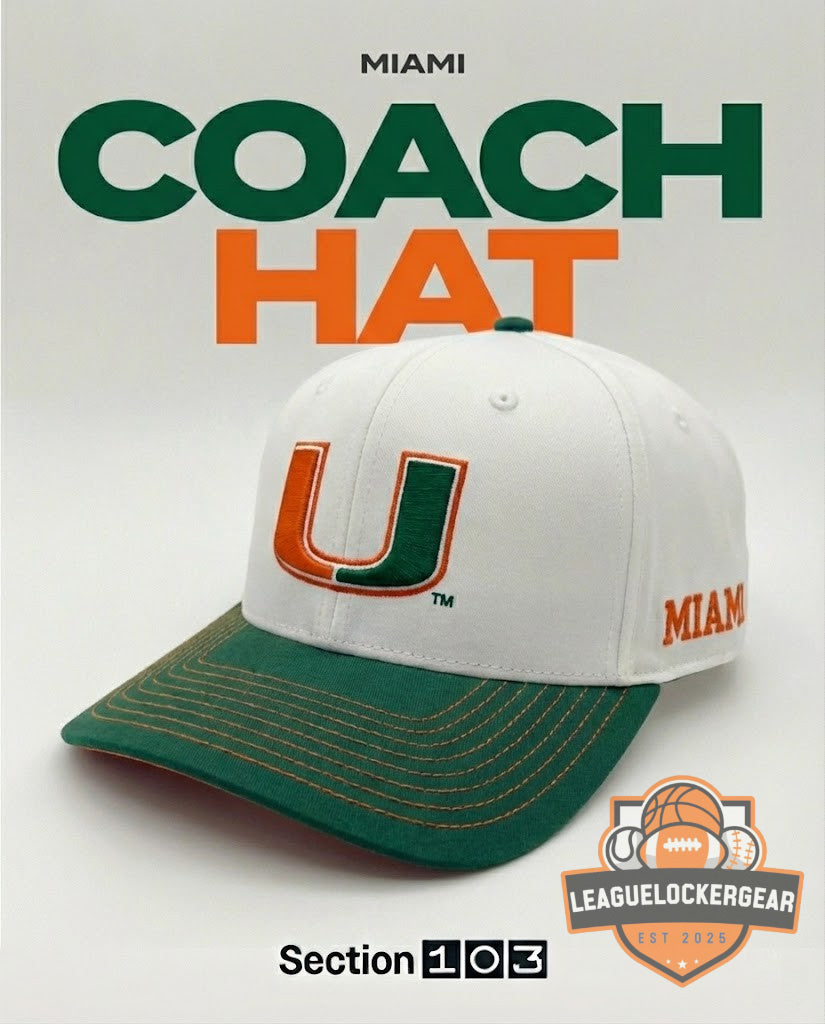 Miami Hurricanes Coach Hat - LeagueLockerGear