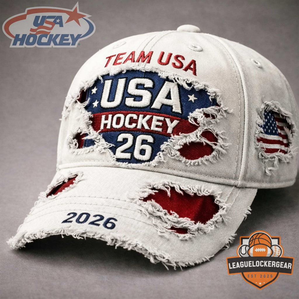 Team USA Hockey 2026 Distressed Hat - LeagueLockerGear