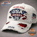 Team USA Hockey 2026 Distressed Hat - LeagueLockerGear