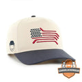 American Flag Hockey Sticks Pucks Baseball Cap - LeagueLockerGear