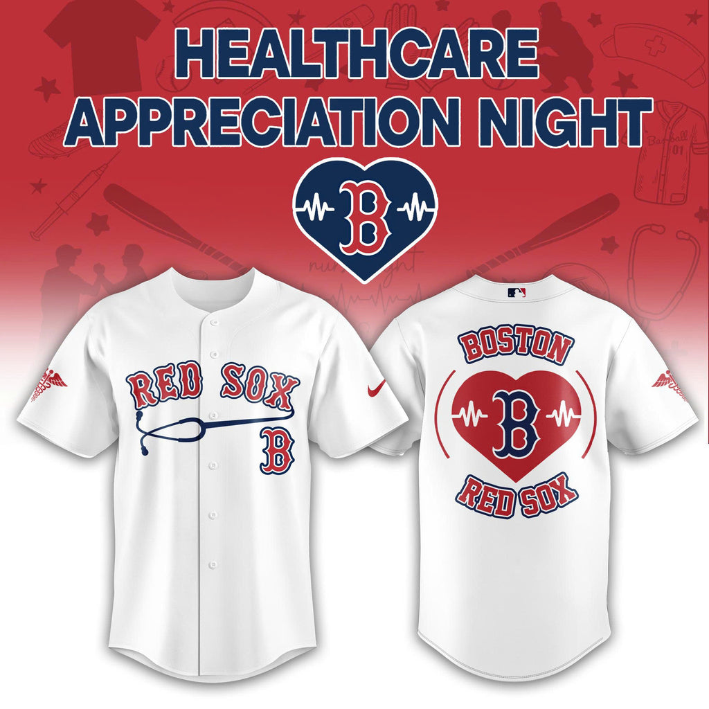 Boston Red Sox Healthcare Appreciation Night Baseball Jersey - LeagueLockerGear
