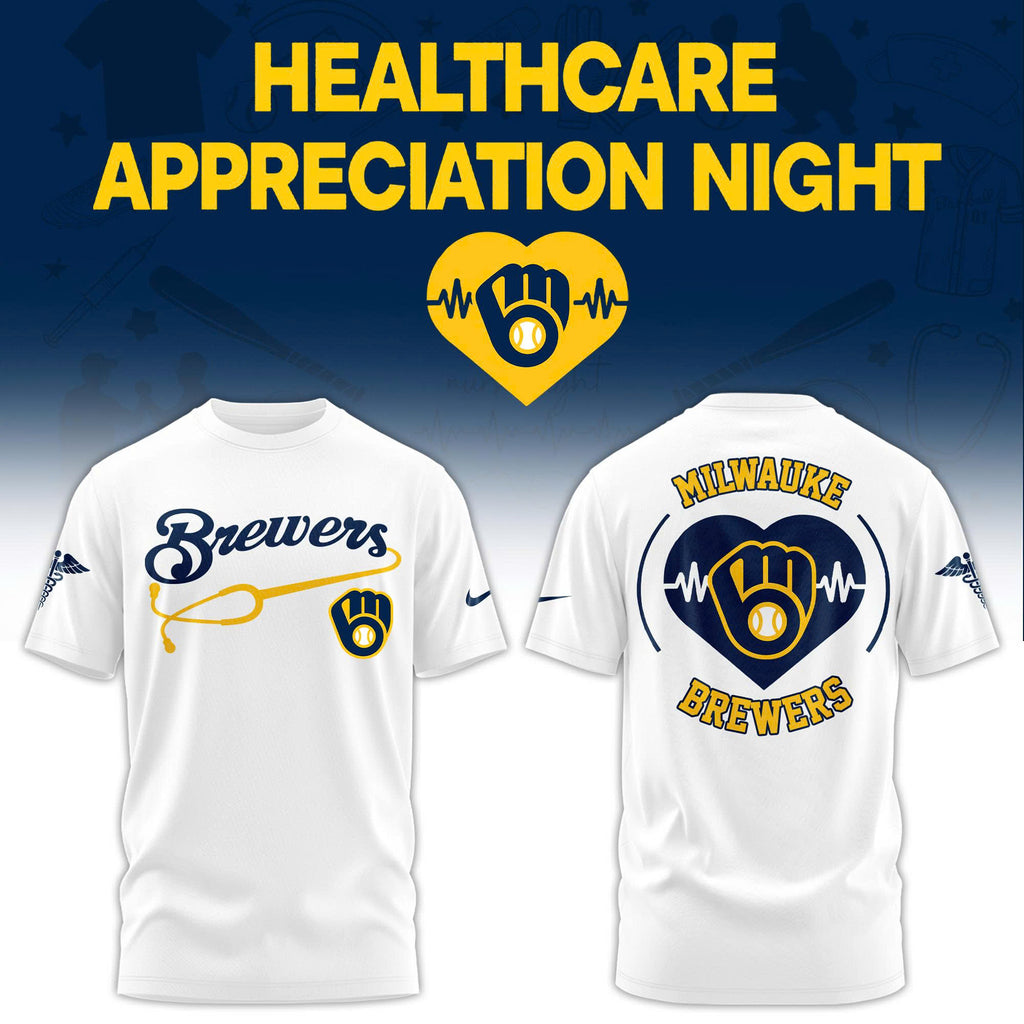 Milwaukee Brewers Healthcare Appreciation Night T-Shirt - LeagueLockerGear