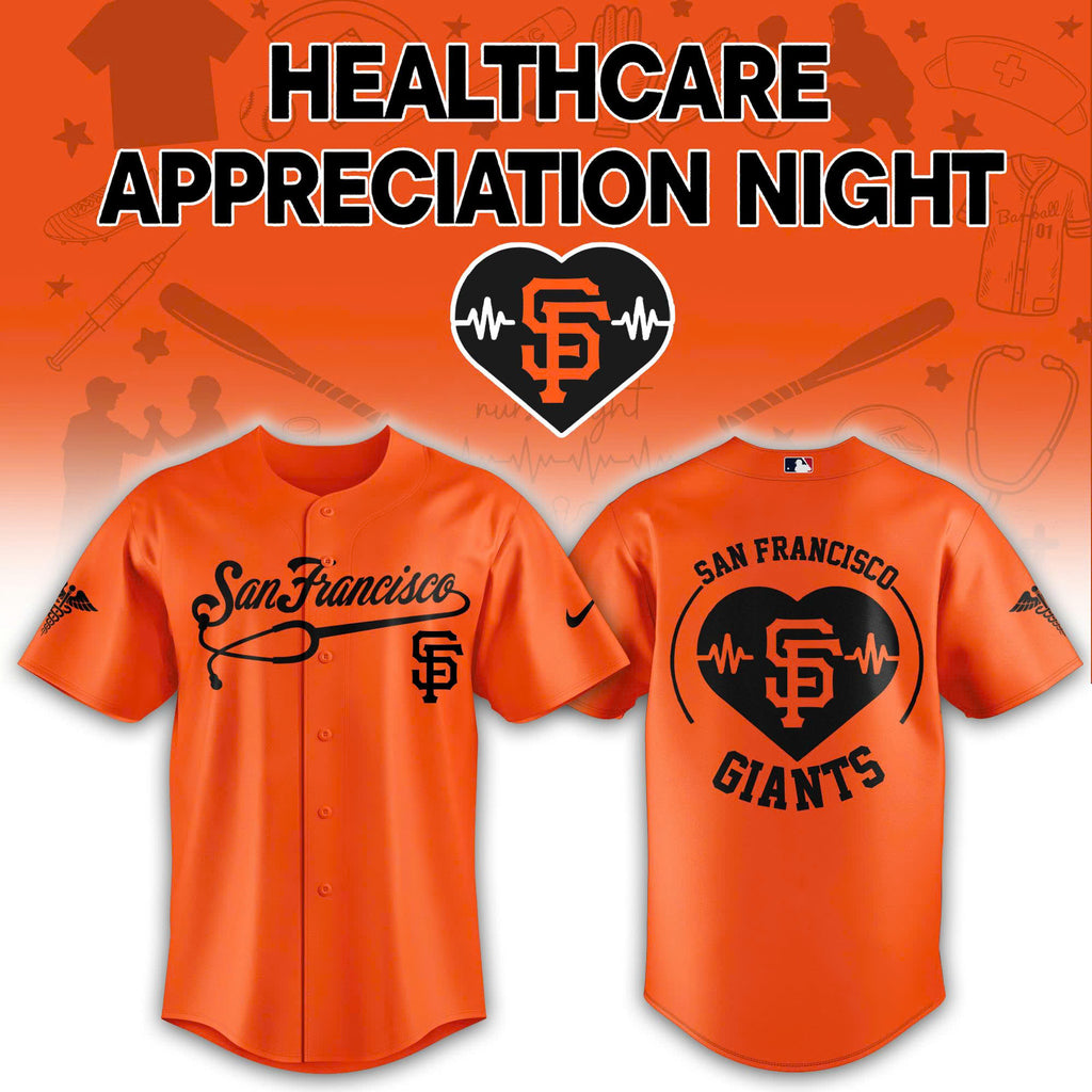 San Francisco Giants Healthcare Appreciation Night Baseball Jersey - LeagueLockerGear