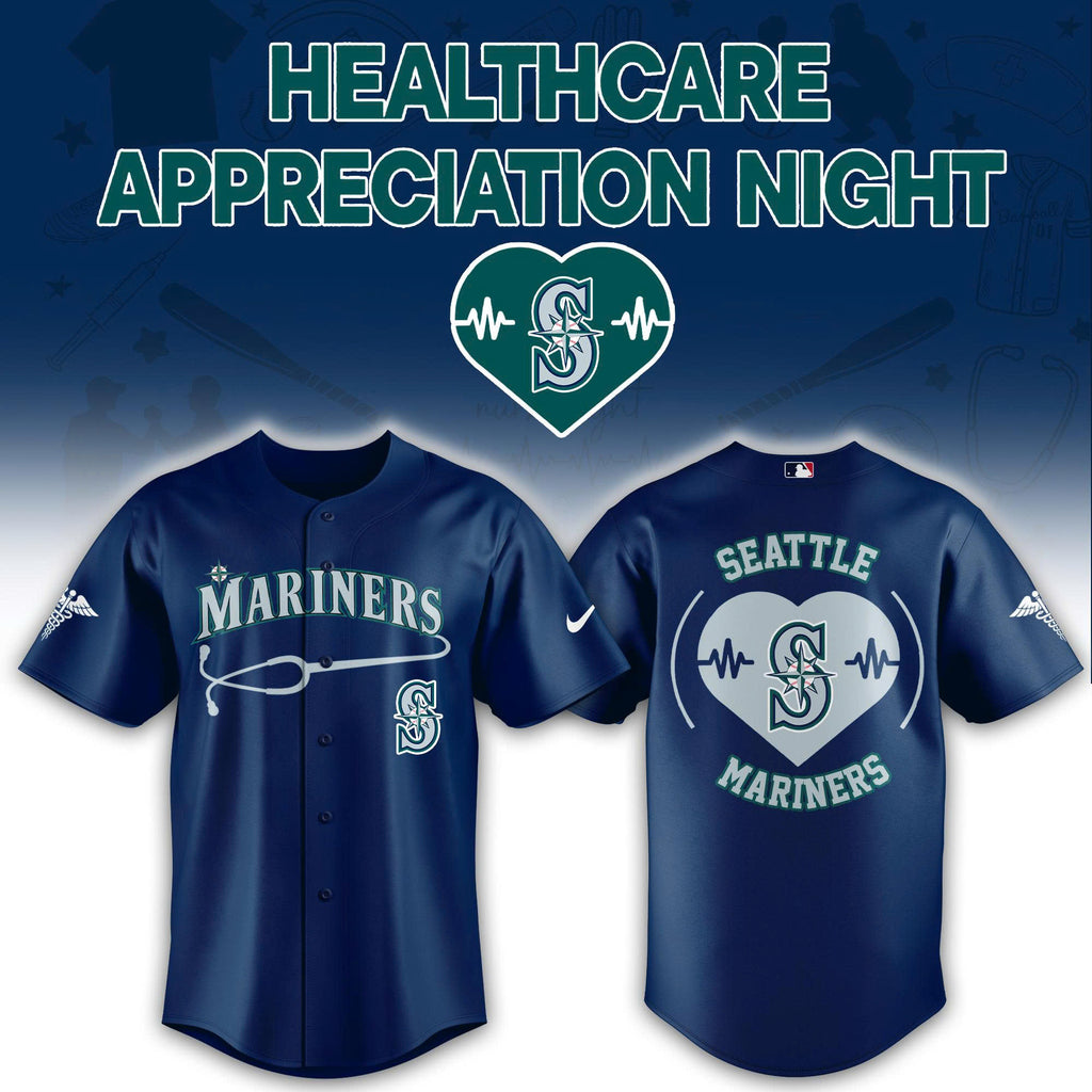 Seattle Mariners Healthcare Appreciation Night Baseball Jersey - LeagueLockerGear