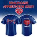 Texas Rangers Healthcare Appreciation Night Baseball Jersey - LeagueLockerGear