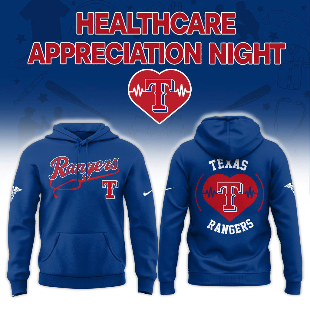 Texas Rangers Healthcare Appreciation Night Hoodie - LeagueLockerGear