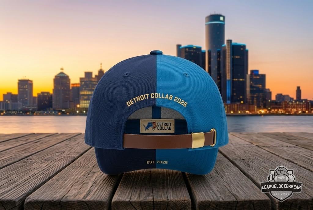 Detroit Lions and Detroit Tigers Detroit Collab Hat - LeagueLockerGear