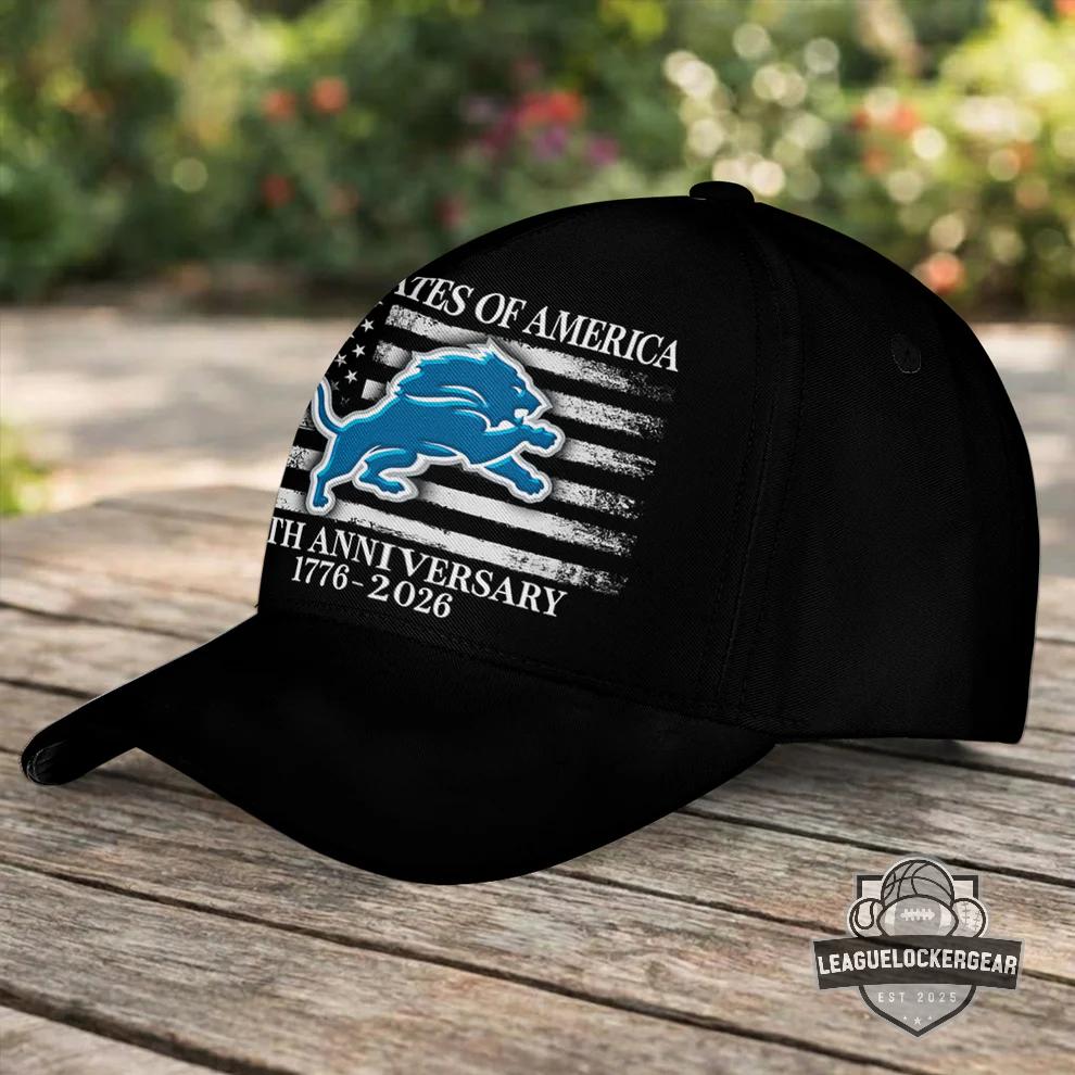 Detroit Lions United States Of America 250th Anniversary Cap - LeagueLockerGear
