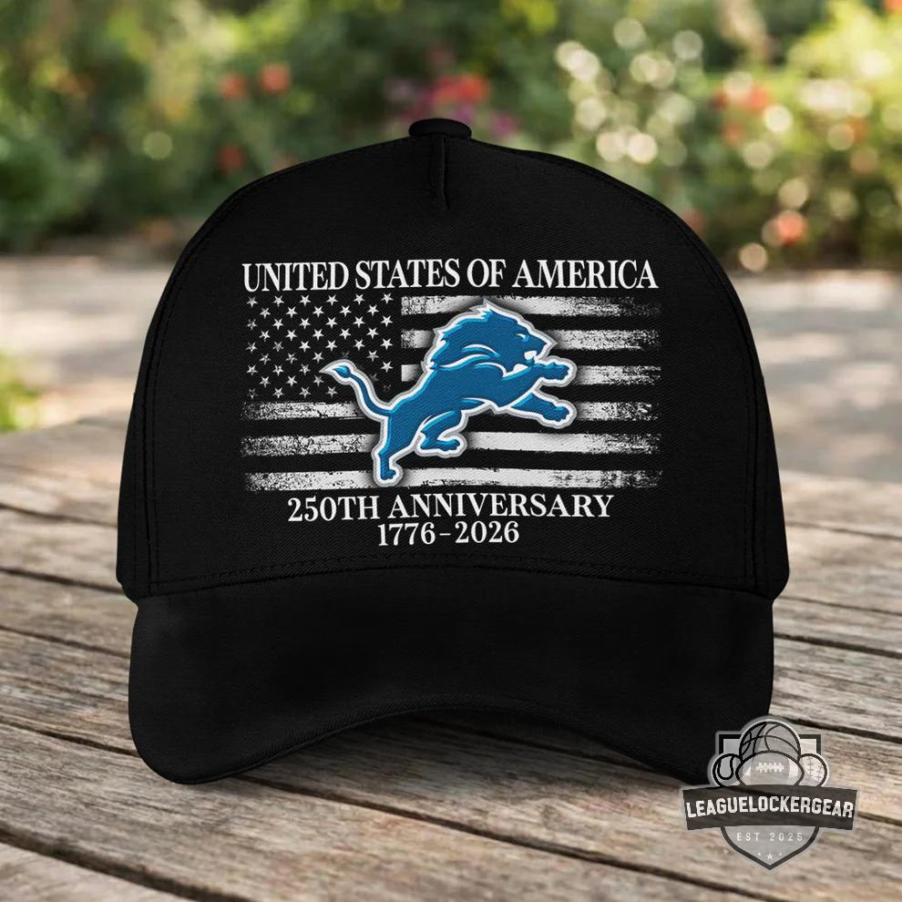 Detroit Lions United States Of America 250th Anniversary Cap - LeagueLockerGear