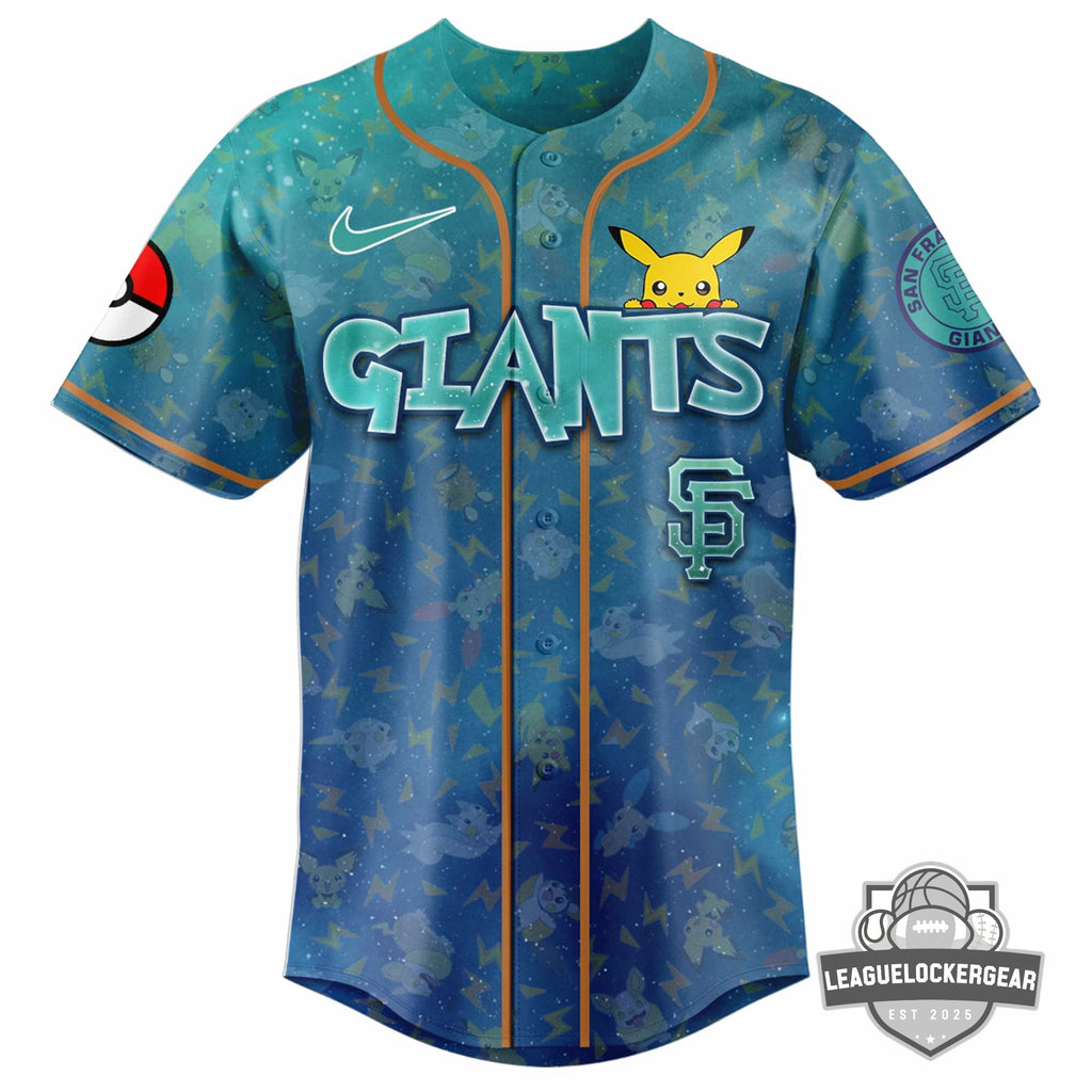 San Francisco Giants Pokémon 30th Anniversary Baseball Jersey - LeagueLockerGear