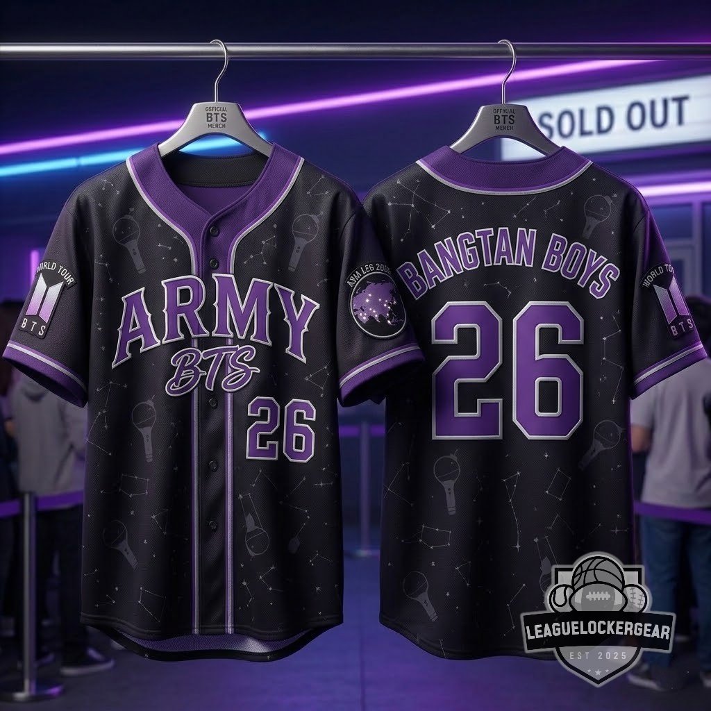 BTS ARMY Bangtan Boys World Tour Baseball Jersey - LeagueLockerGear