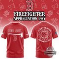 Boston Red Sox Firefighter Appreciation Day T-Shirt - LeagueLockerGear