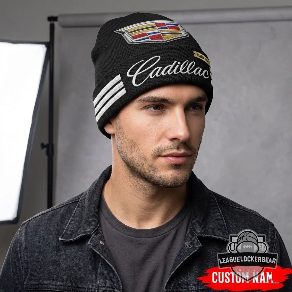 Cadillac Custom Name Beanie Hat - LeagueLockerGear