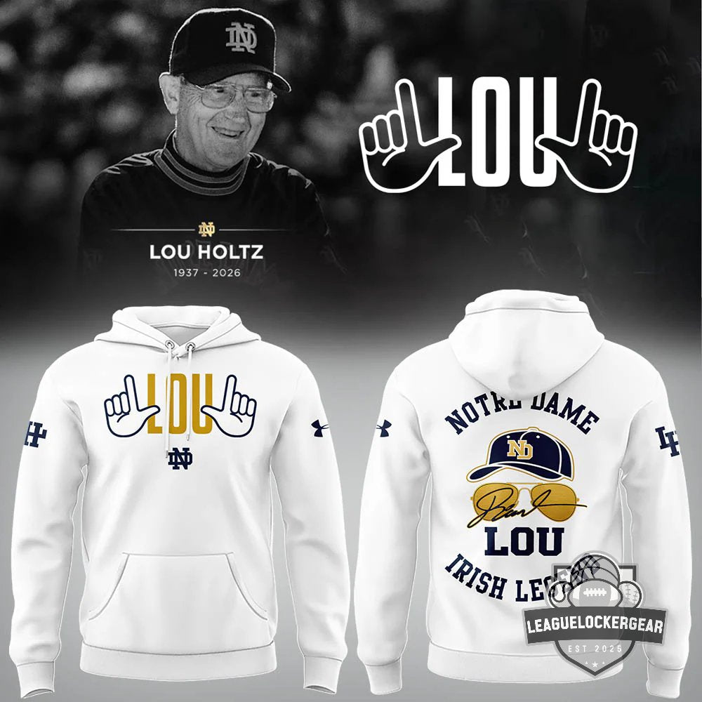 Notre Dame Fighting Irish Lou Holtz Irish Legend Hoodie - LeagueLockerGear