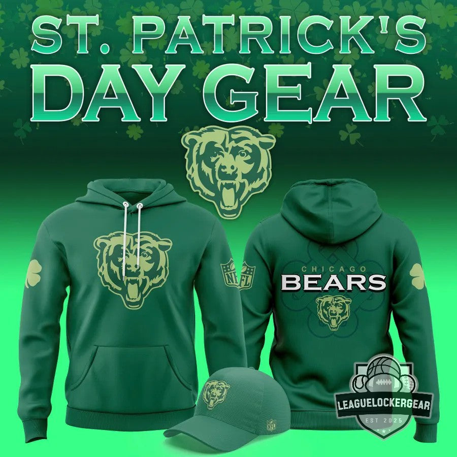 Chicago Bears St. Patrick's Day Hoodie - LeagueLockerGear