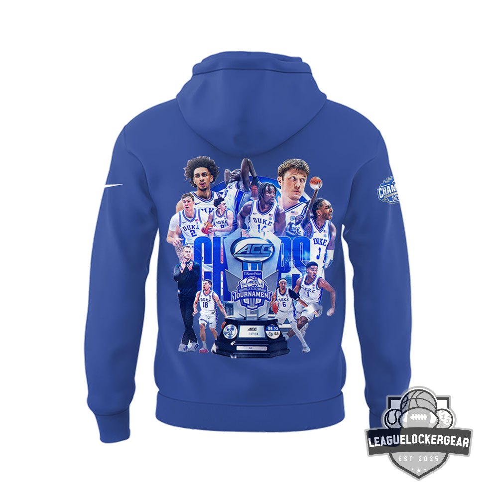 Duke Blue Devils ACC Men's Tournament Champions Hoodie - LeagueLockerGear