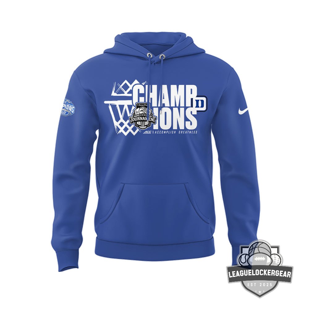 Duke Blue Devils ACC Men's Tournament Champions Hoodie - LeagueLockerGear