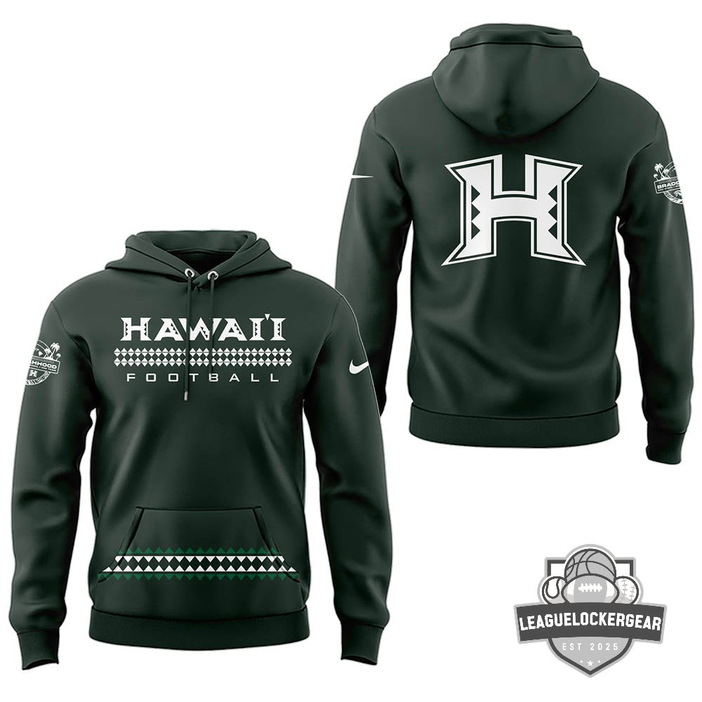 Hawaii Rainbow Warriors Football Braddahood Hoodie - LeagueLockerGear