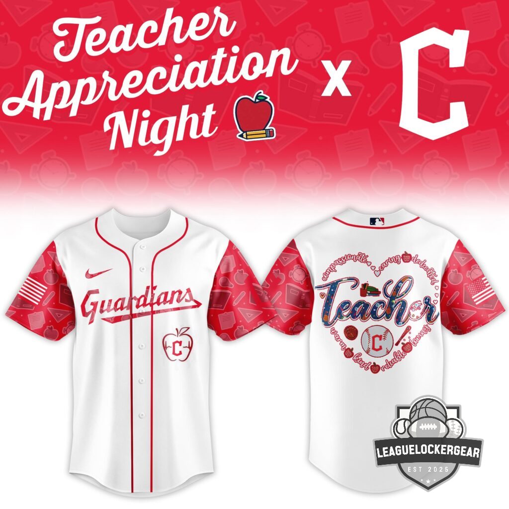 Cleveland Guardians Teacher Appreciation Night Baseball Jersey - LeagueLockerGear