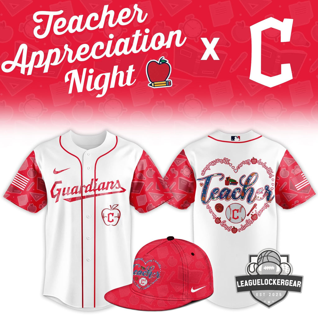 Cleveland Guardians Teacher Appreciation Night Baseball Jersey - LeagueLockerGear