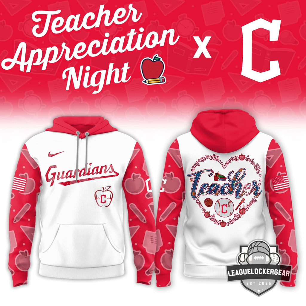 Cleveland Guardians Teacher Appreciation Night Hoodie And Cap - LeagueLockerGear