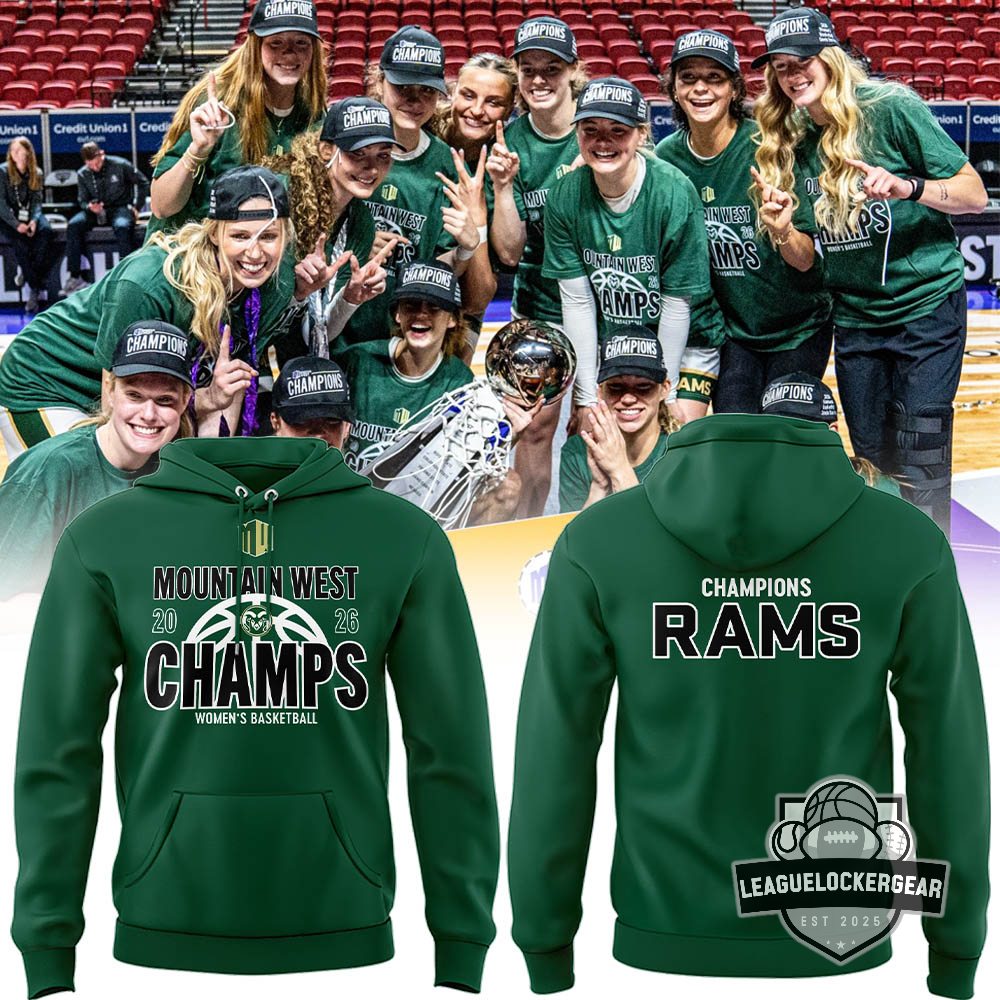 Colorado State Rams 2026 Mountain West Champs Women's Basketball Hoodie - LeagueLockerGear