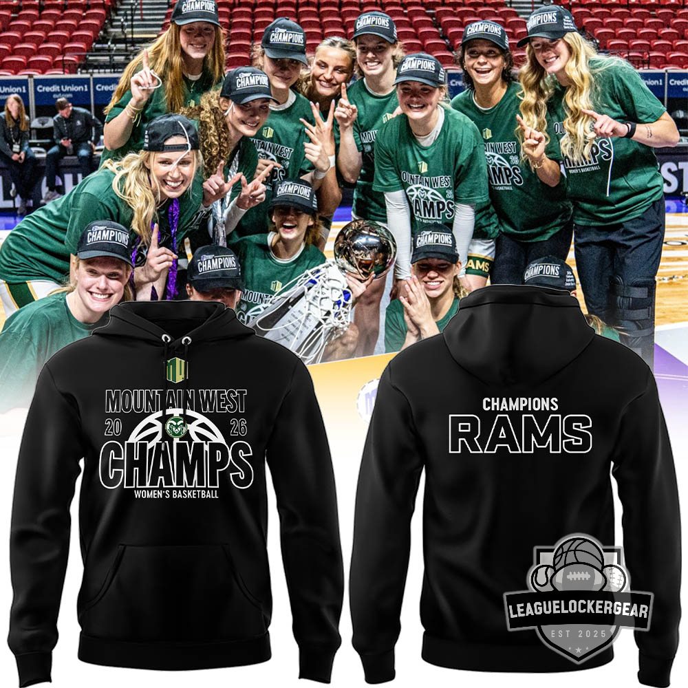 Colorado State Rams 2026 Mountain West Champs Women's Basketball Hoodie - LeagueLockerGear